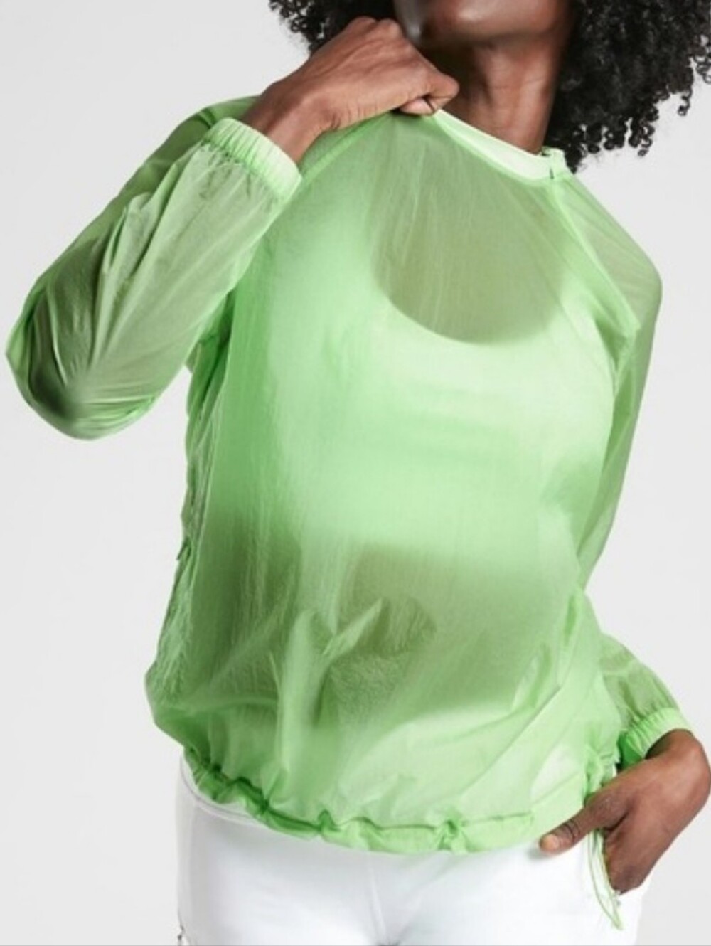 Atheleta Neon Green Windbreaker